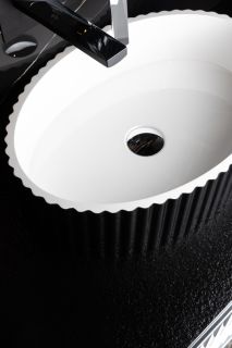 Раковина Armadi Art Canale 878-B 50 см чёрный глянец